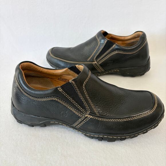 Born Concept Other - Born Concept Loafers Men's Size 9.5 EUR 43 Black Leather Casual Slip On Shoes